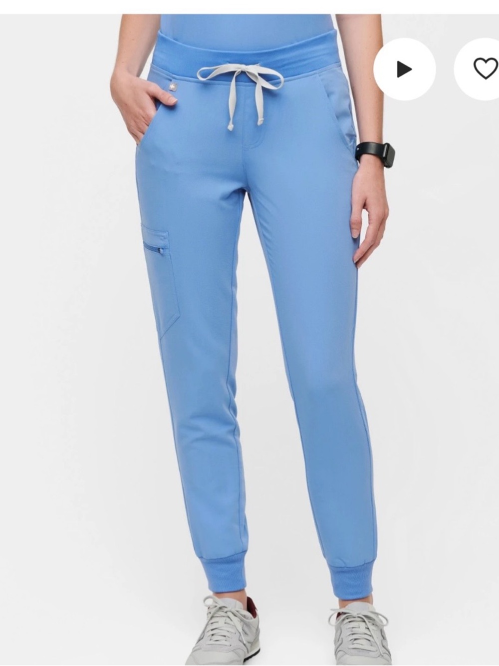 Figs Ceil Blue Drawstring Jogger Scrub Pants